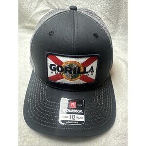 Gorilla Ammunition Baseball Cap Gray Adjustable Trucker  Hat Florida